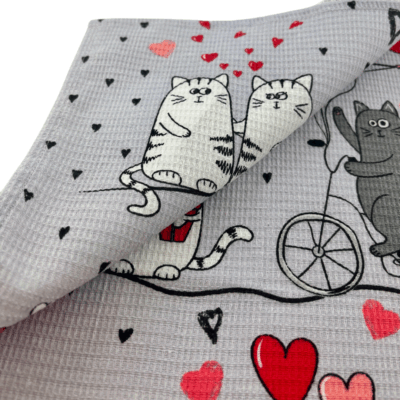 Utěrka vaflová - Kočičky - Alexhandshop.cz